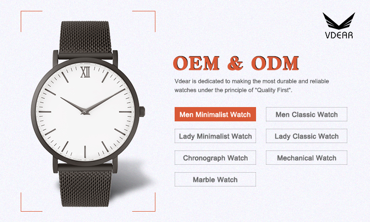 VDEAR - Orologi da uomo minimalisti con quadrante classico e ultrasottile, movimento al quarzo giapponese 12