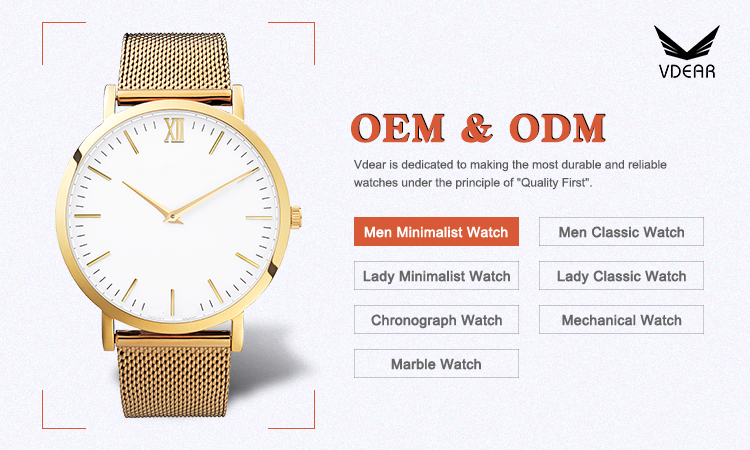 VDEAR - Orologi da uomo minimalisti con quadrante classico e ultrasottile, movimento al quarzo giapponese 10