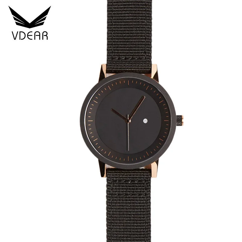 VDEAR – Japanische Quarzuhren aus Edelstahl 316, schlichtes Design, Shenzhen. Personalisieren Sie Ihre Uhr mit Datumsanzeige und weiteren Optionen. 1