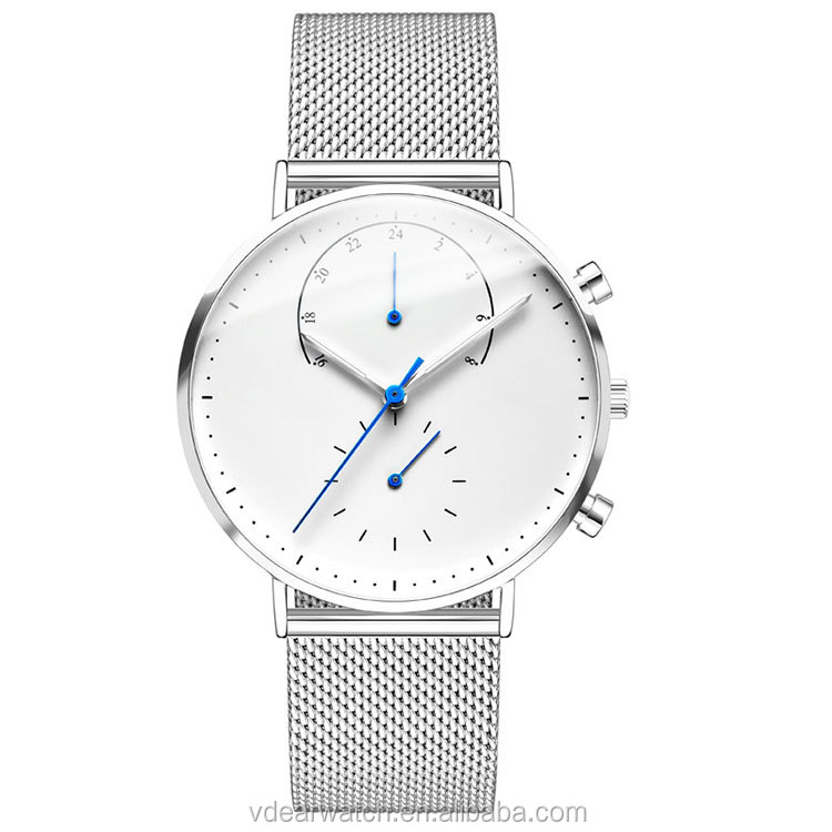 VDEAR - Orologio da uomo con movimento al quarzo cinese 24 ore in edizione limitata 18