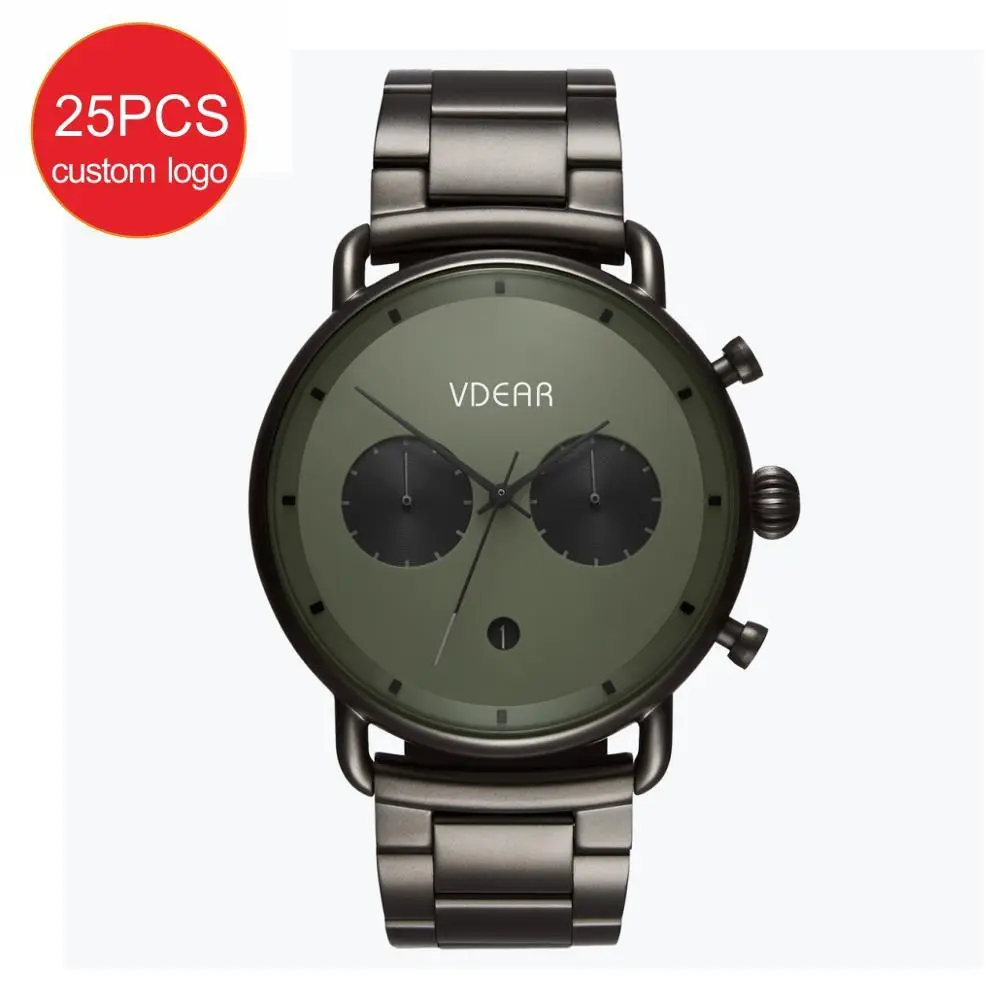 VDEAR - Custom logo trend design quartz watches men wrist luxury sapphire crystal watches prices others 1