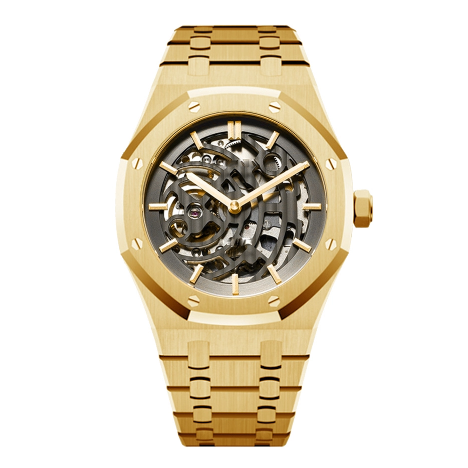 VDEAR - Customize Face Stainless Steel Strap Tourbillon Quality Luxery Watch Skeleton Men Mechanical Wrist Watch Movement New Arrival 1