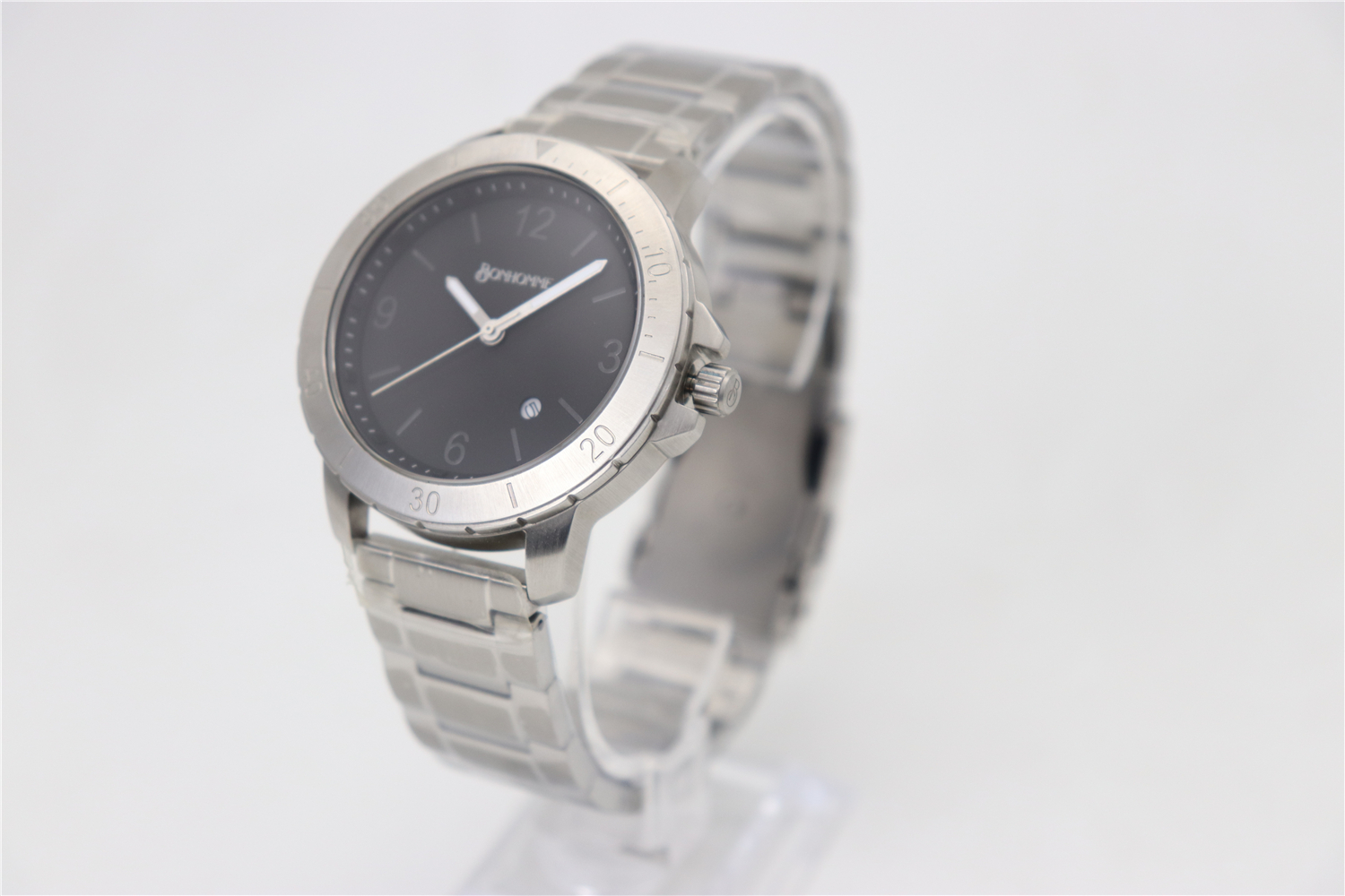 VDEAR - 5 ATM water resistant stainless steel 316L watch case luxury men wrist quartz brand 12