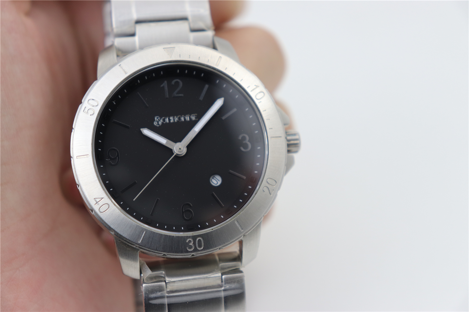 VDEAR - 5 ATM water resistant stainless steel 316L watch case luxury men wrist quartz brand 16