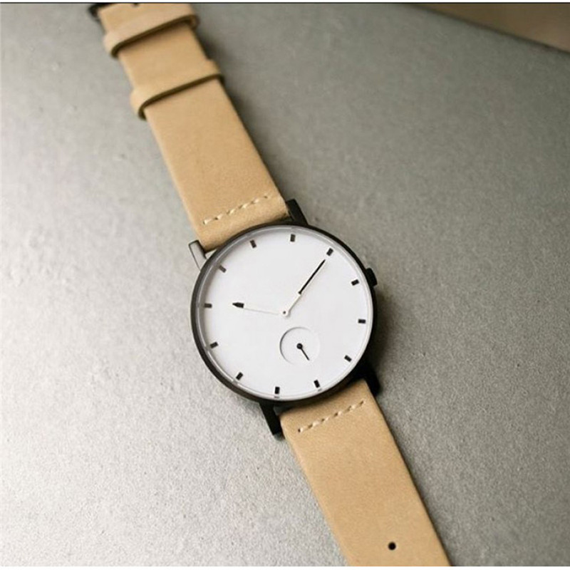 VDEAR - Customized own brand leather classic watches men wrist quartz watch case stainless steel Stainless Steel Style 20