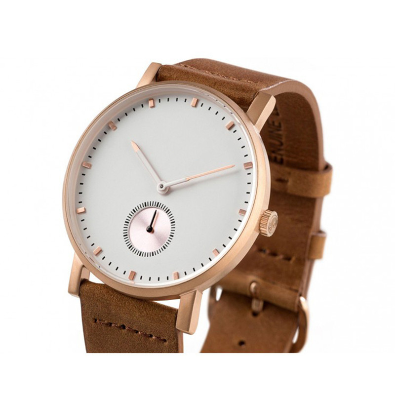 VDEAR - Customized own brand leather classic watches men wrist quartz watch case stainless steel Stainless Steel Style 14