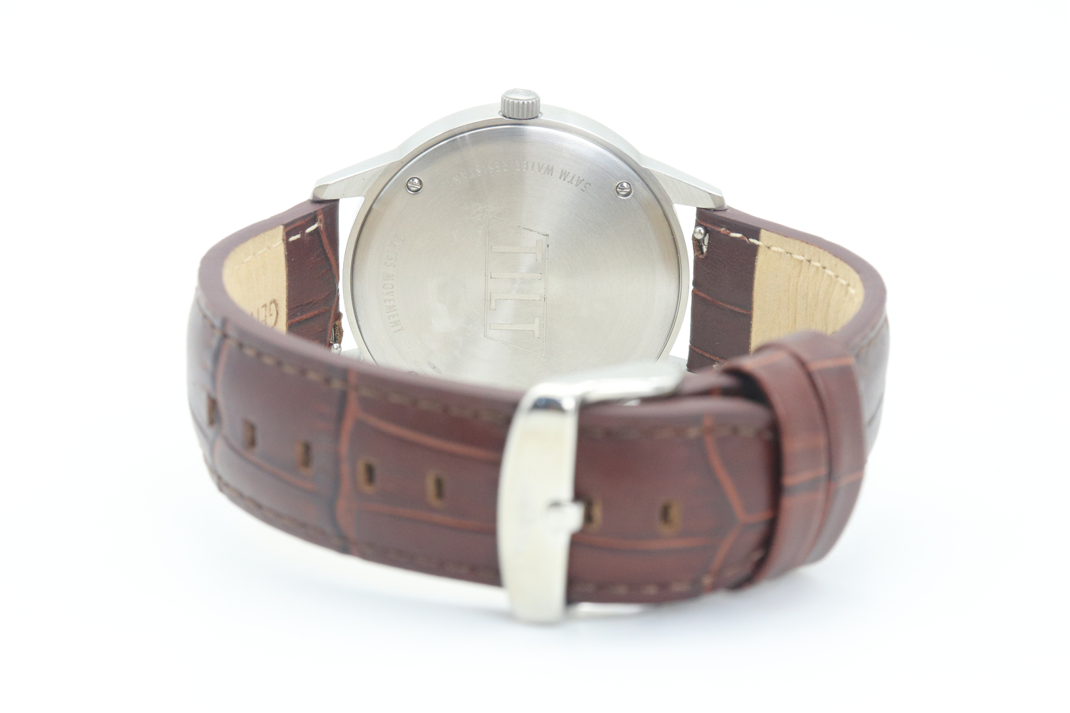 VDEAR - ساعة كوارتز يابانية الصنع، بشعار مخصص، مينا فارغ، علامة تجارية خاصة، ساعات يد رجالية أنيقة من الفولاذ المقاوم للصدأ 14