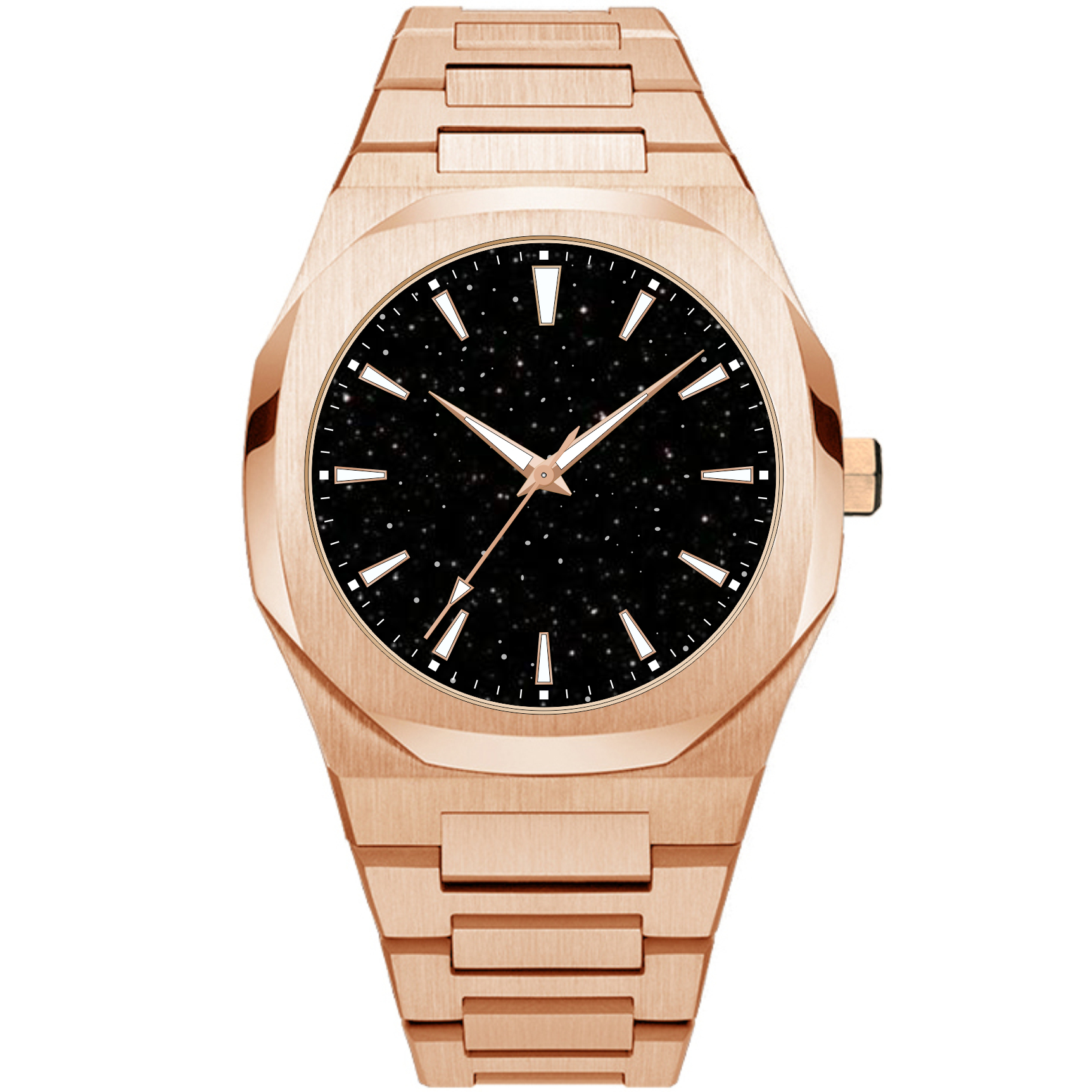 VDEAR - orologio da polso con cinturino in pelle e chiusura a scatto, orologio meccanico di lusso 8215, orologio da polso con diamanti, orologio automatico da uomo 1