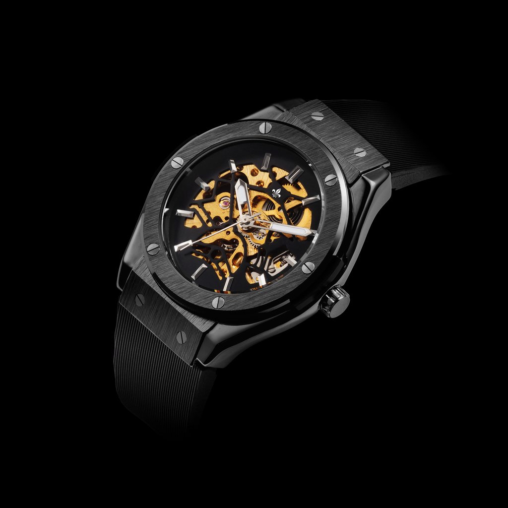 VDEAR - 3 atm stainless steel back luxury watch leather wrist band watch classic automatic watch customized logo Automatic Watch For Men 14