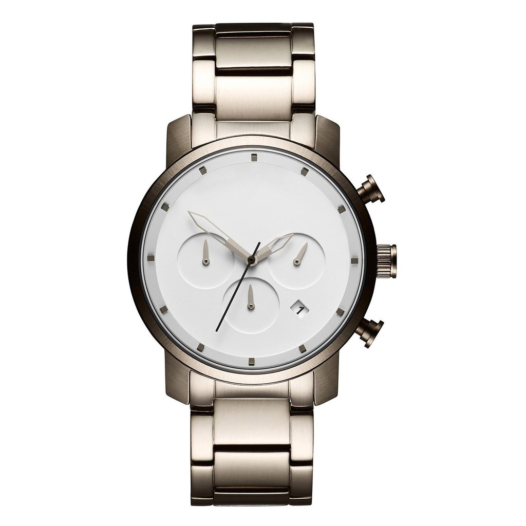 VDEAR - ساعة كرونوغراف كوارتز عالية الجودة، مقاومة للماء، بحركة يابانية، ظهر من الفولاذ المقاوم للصدأ، طراز SR626SW. 10