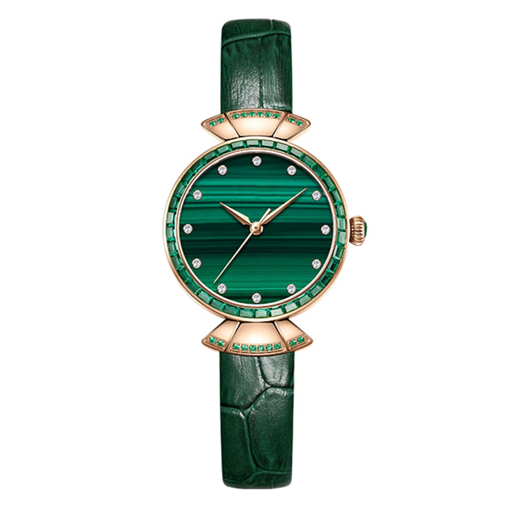 VDEAR - Woman Watches 2021 Watches Ladies Casual Stainless Steel Malachite Stone Watches Wrist Luxury Gold others 1