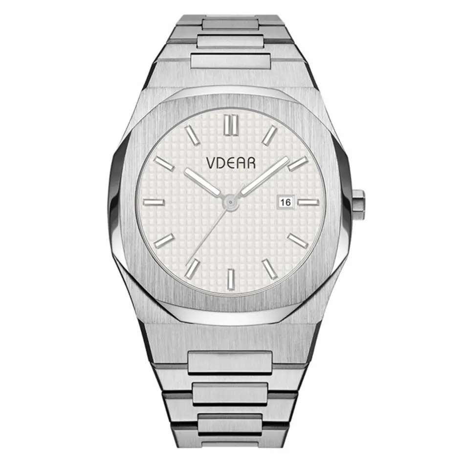 VDEAR - Boîtier en acier inoxydable sans marque, étanche à 3 ATM, mouvement japonais SR626SW, prix des fabricants de montres de Shenzhen et autres 1