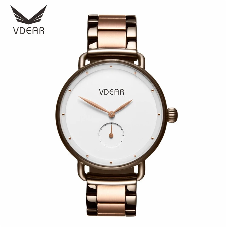 VDEAR - 3ATM waterbestendig Japans 1L45 quartz uurwerk lage minimale afname minimalistische horloge dames 2019 overige 1