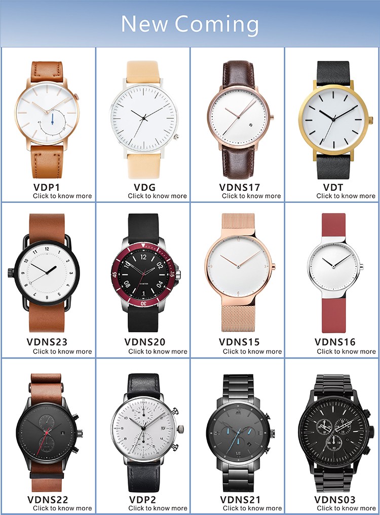 VDCAR - Lässige Herrenuhr mit Mesh-Armband, wasserdicht, Sportuhr, Quarzwerk, Schüssel, Tischuhr und mehr 15