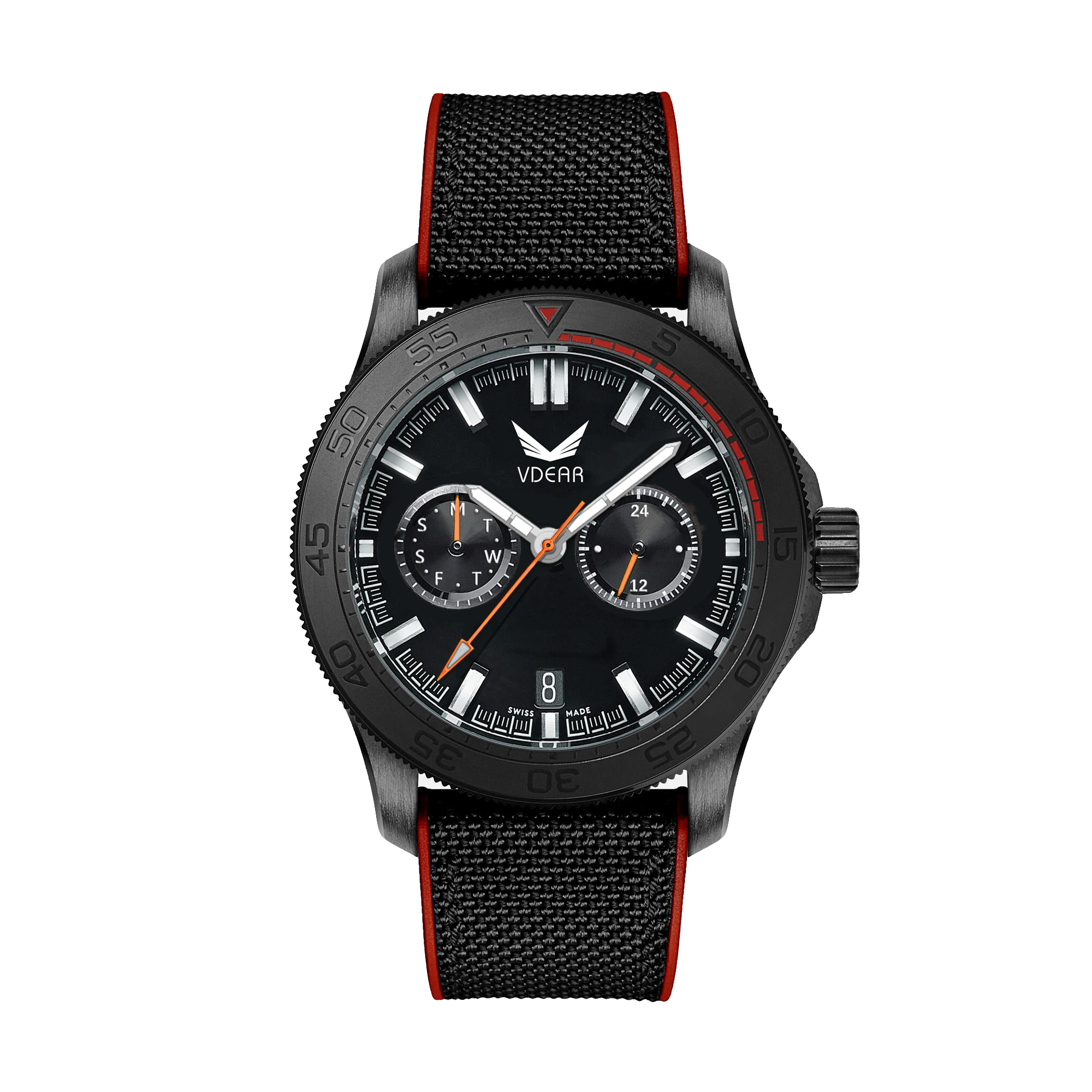 VDEAR - 2021 Latest Chrono Mens Quartz Mivement Watches Quartz Mens Stainless Steel Watches Luxury others 1