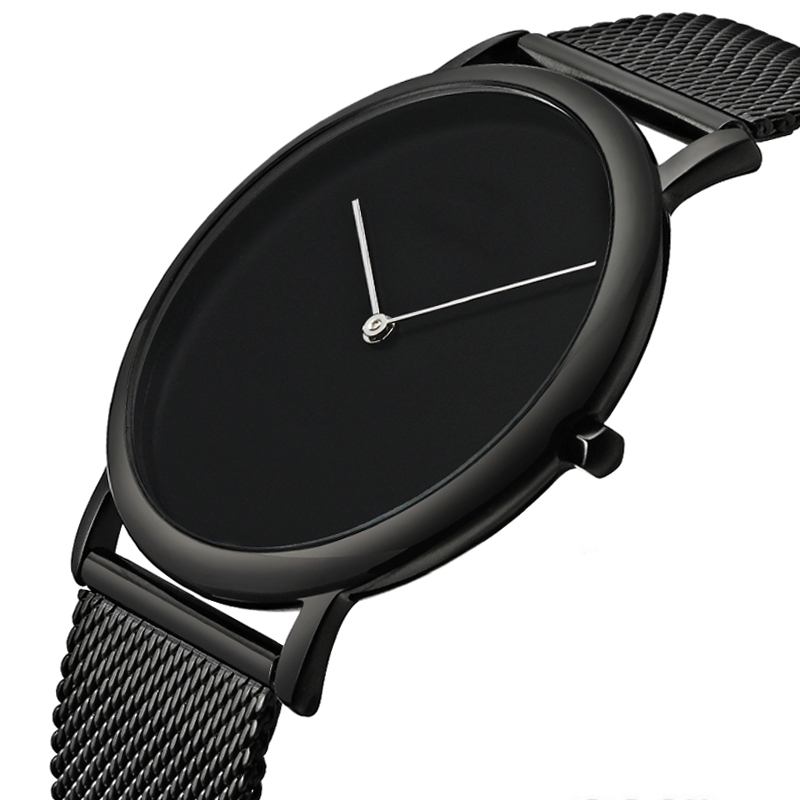VDEAR - New design simple custom logo Stainless Steel mens Wrist Watch in black others 1