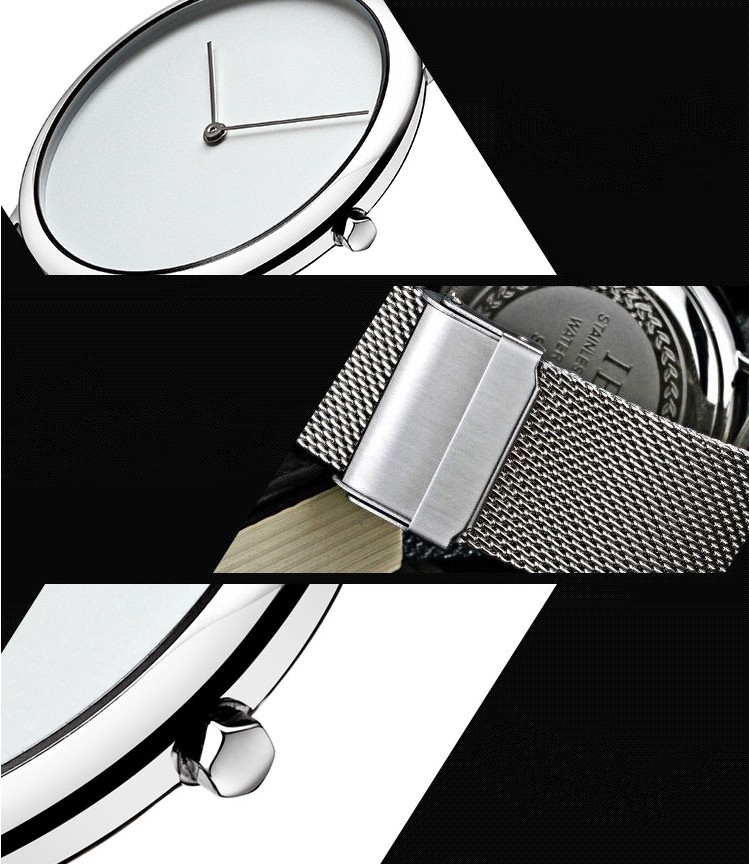 VDEAR - New design simple custom logo Stainless Steel mens Wrist Watch in black others 13