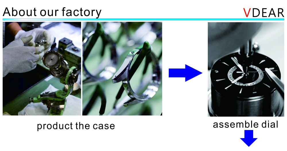 VDEAR - New design simple custom logo Stainless Steel mens Wrist Watch in black others 25