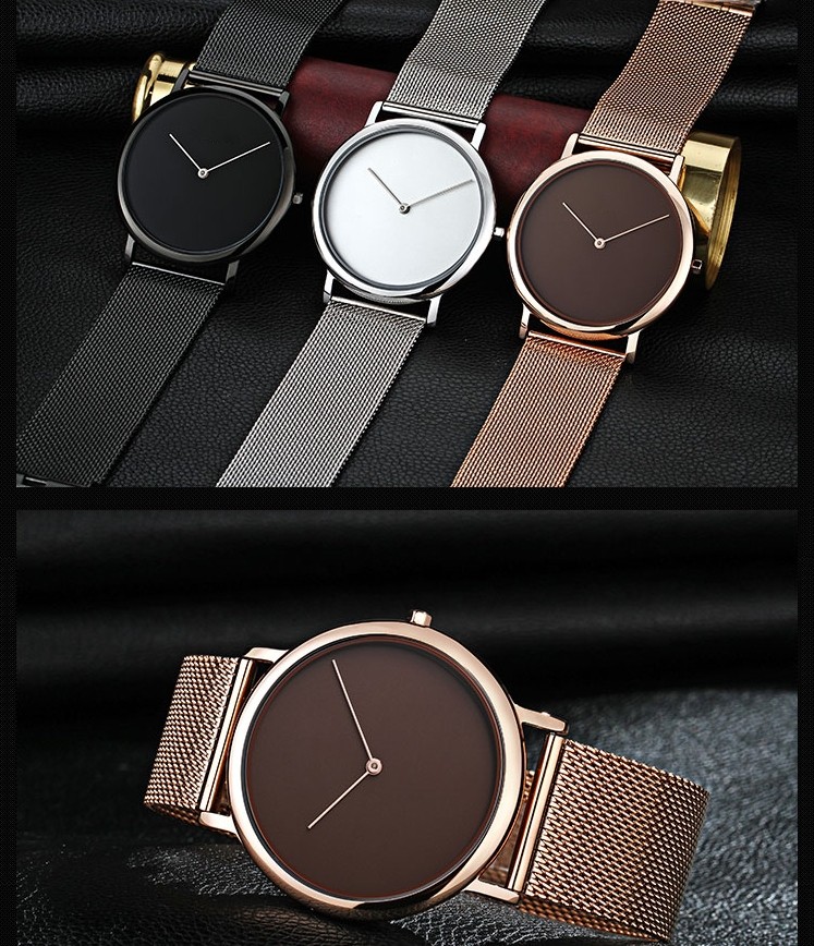 VDEAR - New design simple custom logo Stainless Steel mens Wrist Watch in black others 15