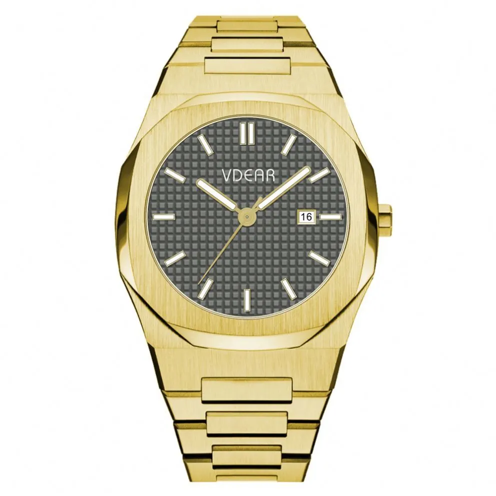 VDEAR - New Fashionable 30M Private Label Custom Watch Stainless Steel Back Water Resistant From China others 1