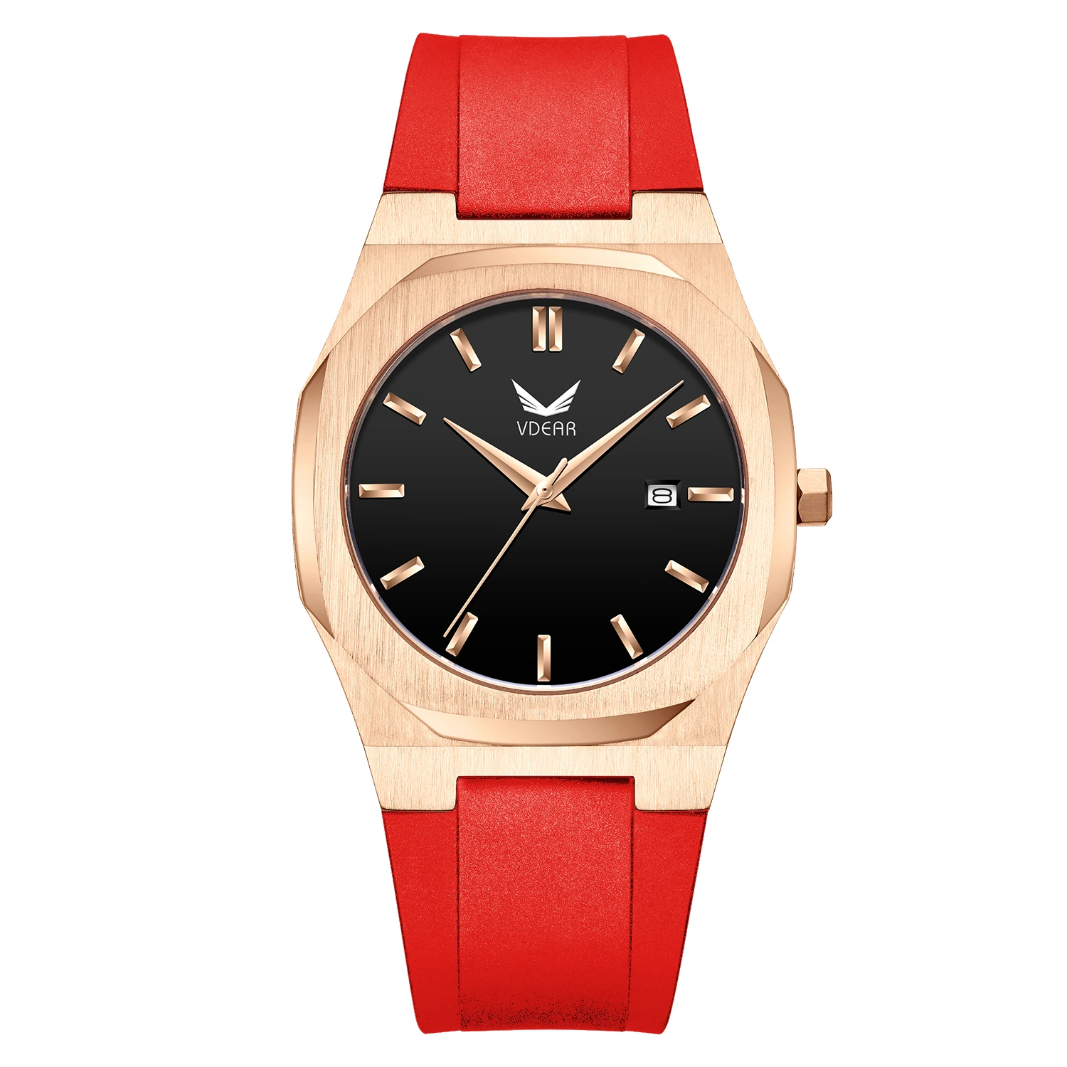 VDEAR - Wholeale High Quality Lujo 3Atm Waterproof Japanese Movt Colorful Rubber Watch Band Shenzhen Non Brand Watches Male 50MOQ Custom Watch 1