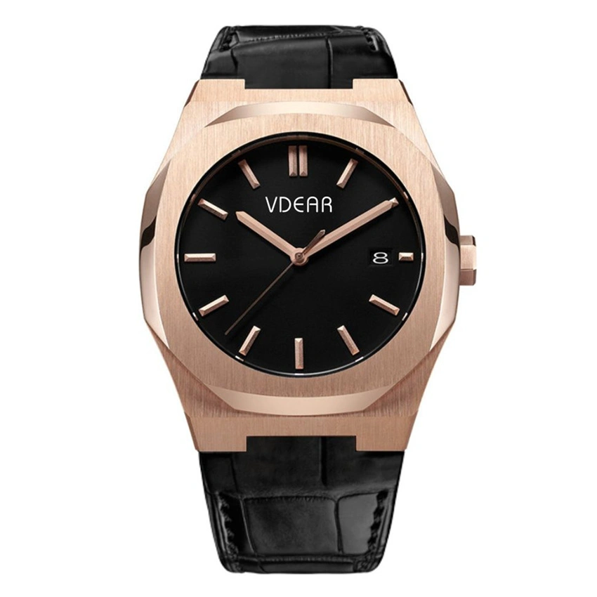 VDEAR - Progetta il tuo orologio da uomo automatico al quarzo di Singapore di alta qualità con lunetta in acciaio inossidabile OEM e altri 1