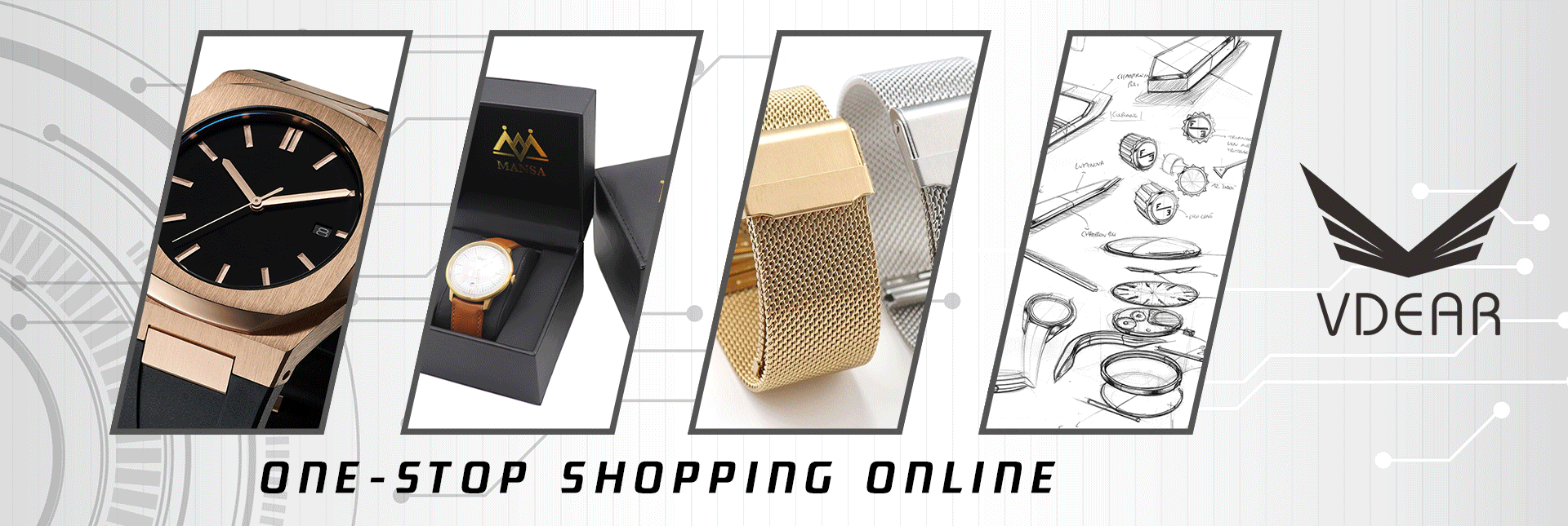 VDEAR - Pulseira de silicone personalizada com seu logotipo para relógio mecânico automático de luxo OEM. Novidade! 8