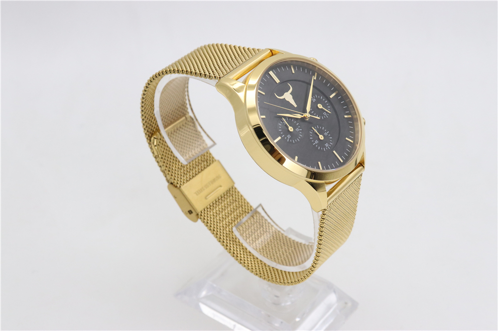 VDEAR - Produttori di orologi di Shenzhen, orologio da polso da uomo in acciaio inossidabile di lusso, cronografo, movimento al quarzo giapponese impermeabile 3 atm 16