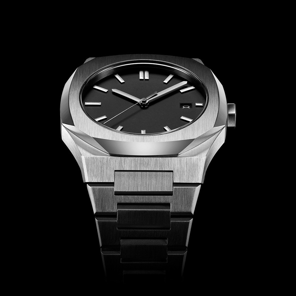 VDEAR - Correa de silicona de lujo resistente al agua hasta 3 ATM, movimiento japonés, relojes deportivos únicos para hombre, logotipo personalizado, estilo acero inoxidable 11