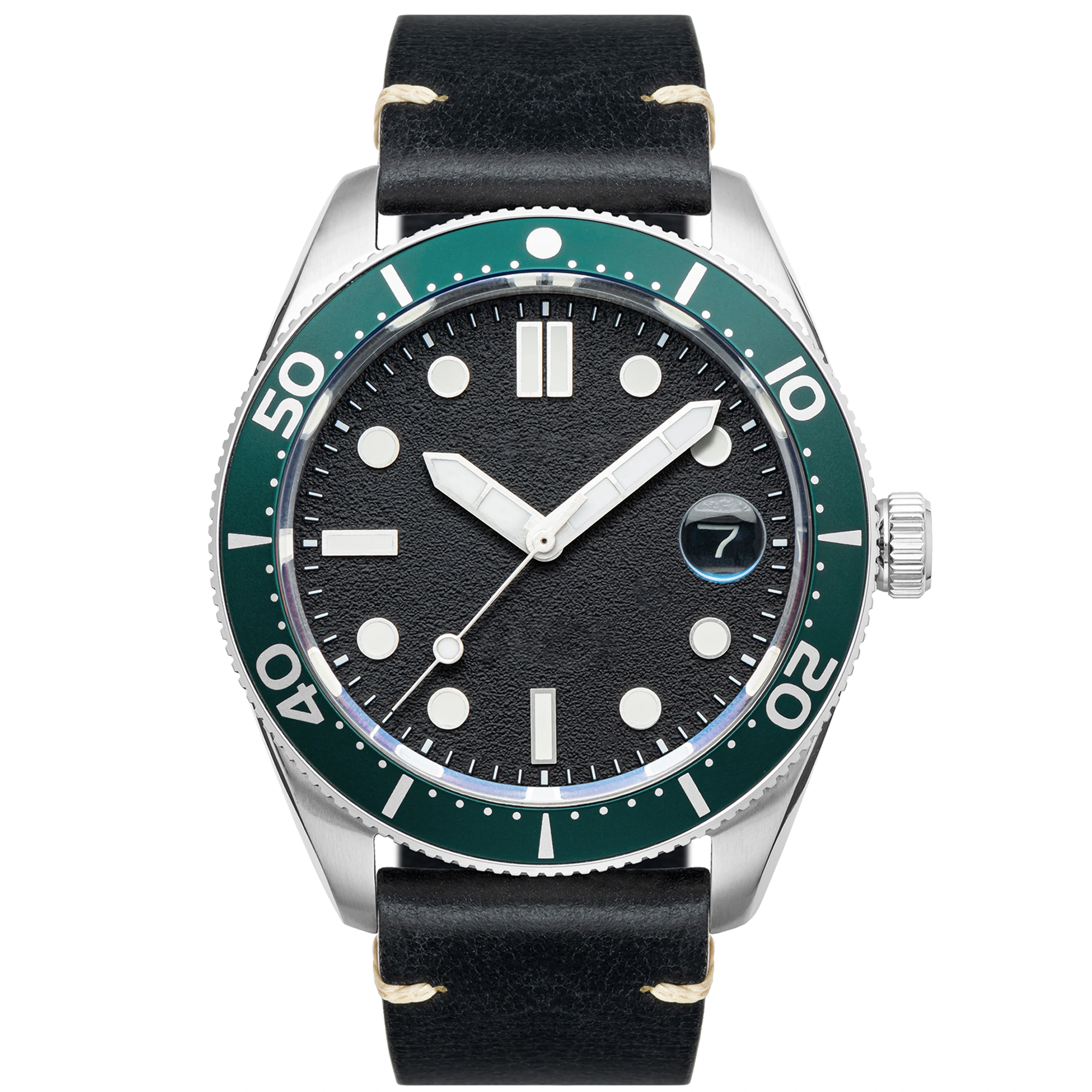 VDEAR - Orologio da polso meccanico da uomo di lusso giapponese 8215 con cristallo di zaffiro, di qualità OEM/ODM, in vera pelle, nuovo arrivo 1