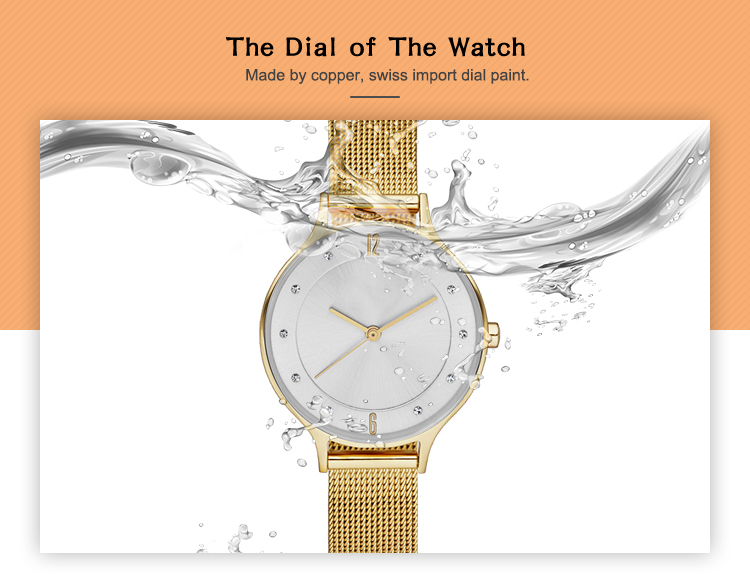 VDEAR - Luxury Dress Quartz Stainless Steel Watch for Women Lady Quartz Watch 12