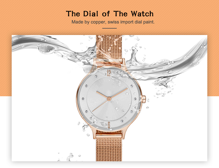 VDEAR - Luxury Dress Quartz Stainless Steel Watch for Women Lady Quartz Watch 10