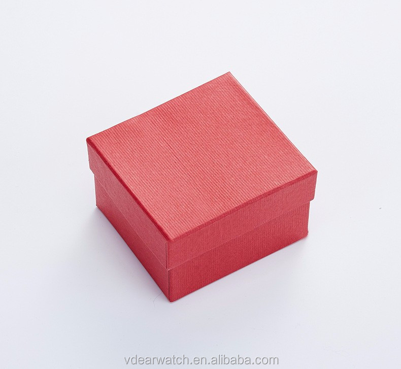 VDEAR - Billig fyrkantig klockpresentask kudde hålad i lagerpappersklockask med lock Klockask 15