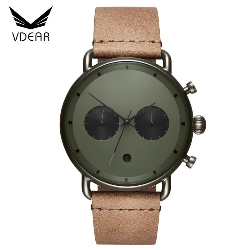 VDEAR - New collection male chronograph luxury men watch custom man quartz watch Chronograph Watch 1