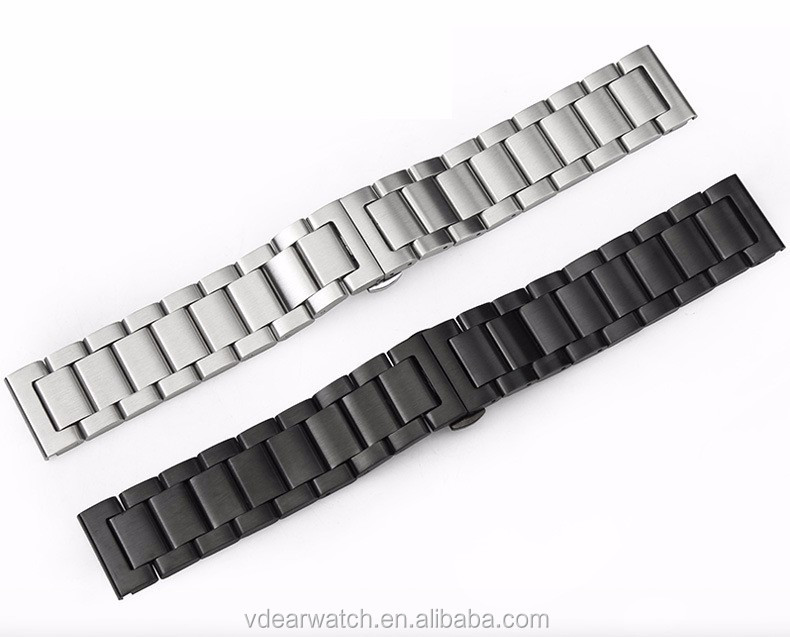 VDEAR - Wholesale bulk heavy solid stainless steel metal watch strap with quick release Mesh Band 6