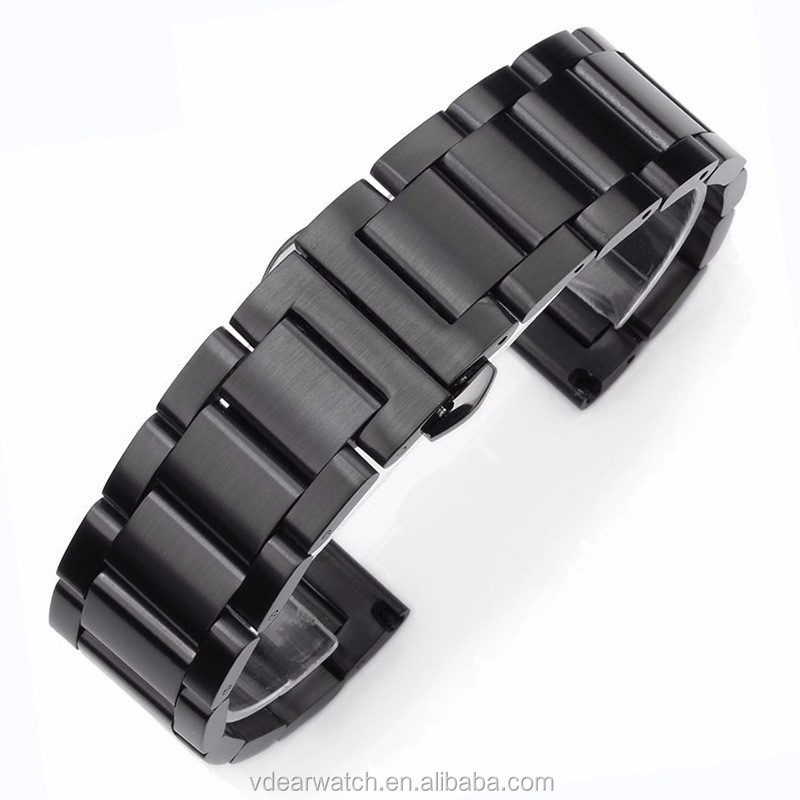 VDEAR - Wholesale bulk heavy solid stainless steel metal watch strap with quick release Mesh Band 12