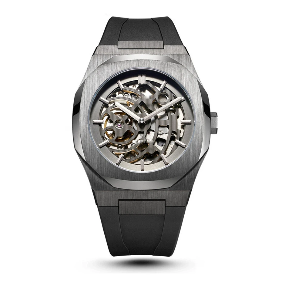 VDEAR - VDEAR Rubber solf strap luxury customized skeleton face automatic mechanical wrist watch high quality others 1