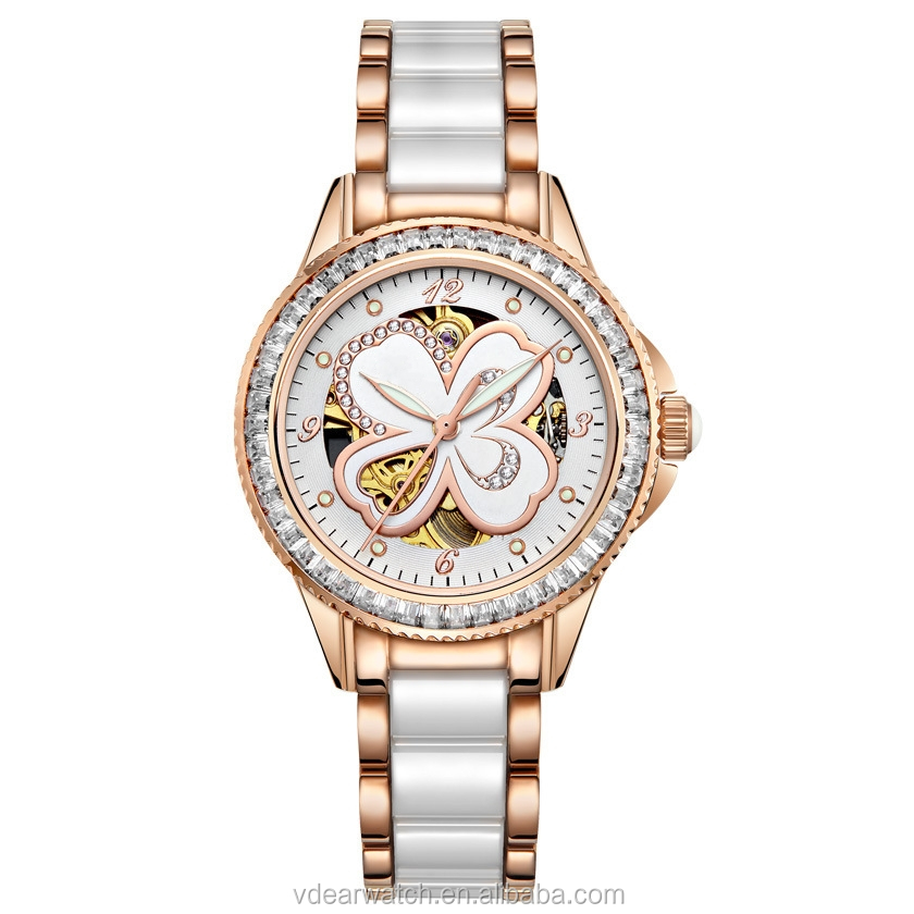 VDEAR - 2017 newest design Luxury brand lady no battery automatic mechanical watch with hollow face Automatic Watch For Men 7