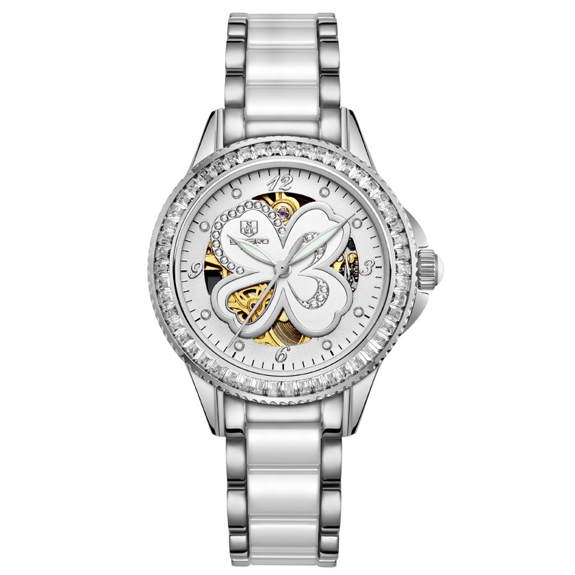 VDEAR - 2017 newest design Luxury brand lady no battery automatic mechanical watch with hollow face Automatic Watch For Men 17