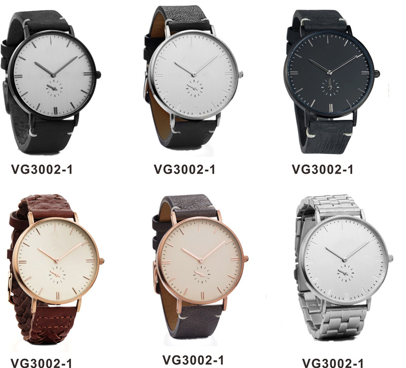 VDEAR - 316L stainless steel band sapphire glass simple rose gold luxury brand watches men Stainless Steel Style 22