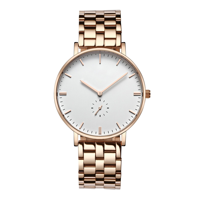 VDEAR - 316L stainless steel band sapphire glass simple rose gold luxury brand watches men Stainless Steel Style 10