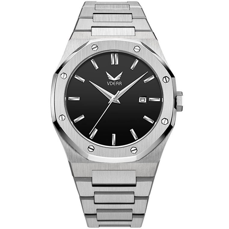 VDEAR - 2021 New Coming Relojes De Hombre Stainless Steel Quartz Oem Luxury Watches Men Wrist Custom Logo Maker In Wristwatches 50MOQ Custom Watch 1