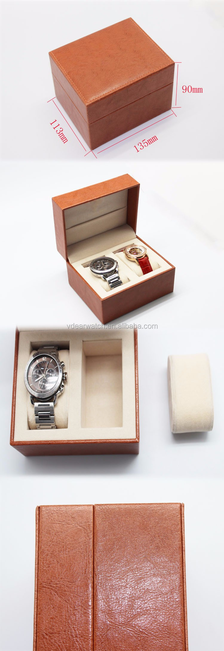 VDEAR - Couple watch sets display box luxury gift watch box leather Watch Box 7