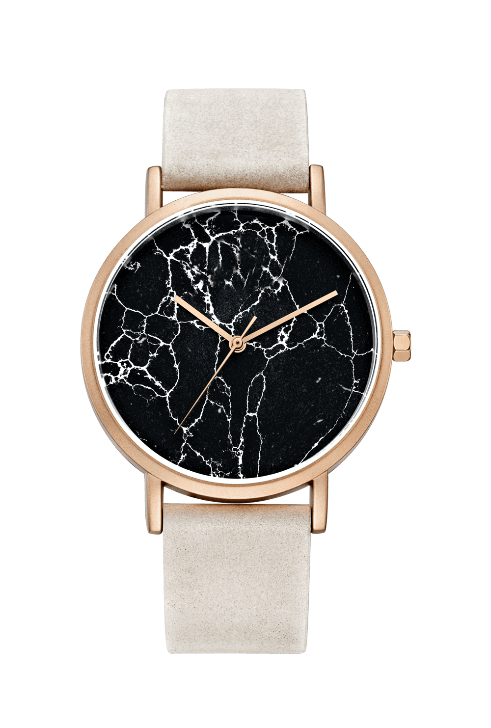 VDEAR - 36mm waterproof rose gold watches black marble watch with leather strap Fancy Watch 11