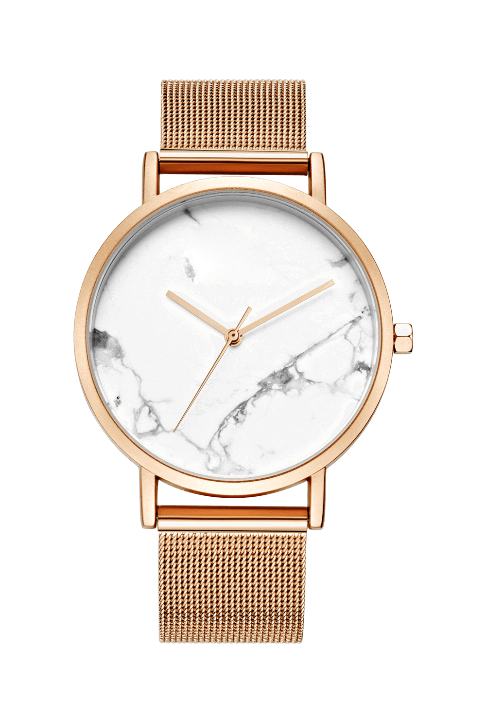 VDEAR - 36mm waterproof rose gold watches black marble watch with leather strap Fancy Watch 15