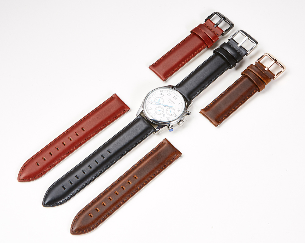 VDEAR - Quick release pins 20mm strong leather belts custom made low price watch strap leather Leather Band 16