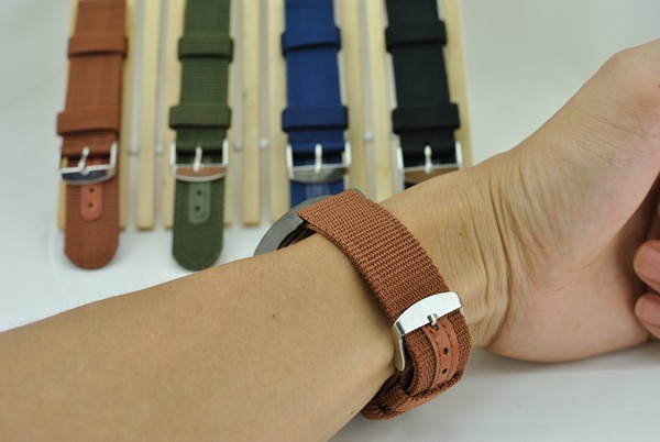 VDEAR - Wholesale high quality colorful leather nylon exchangeable nato strap Nylon Strap 11