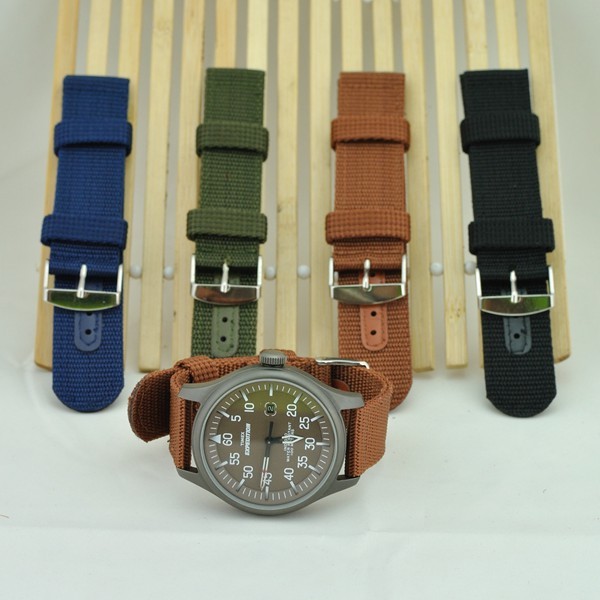 VDEAR - Wholesale high quality colorful leather nylon exchangeable nato strap Nylon Strap 9