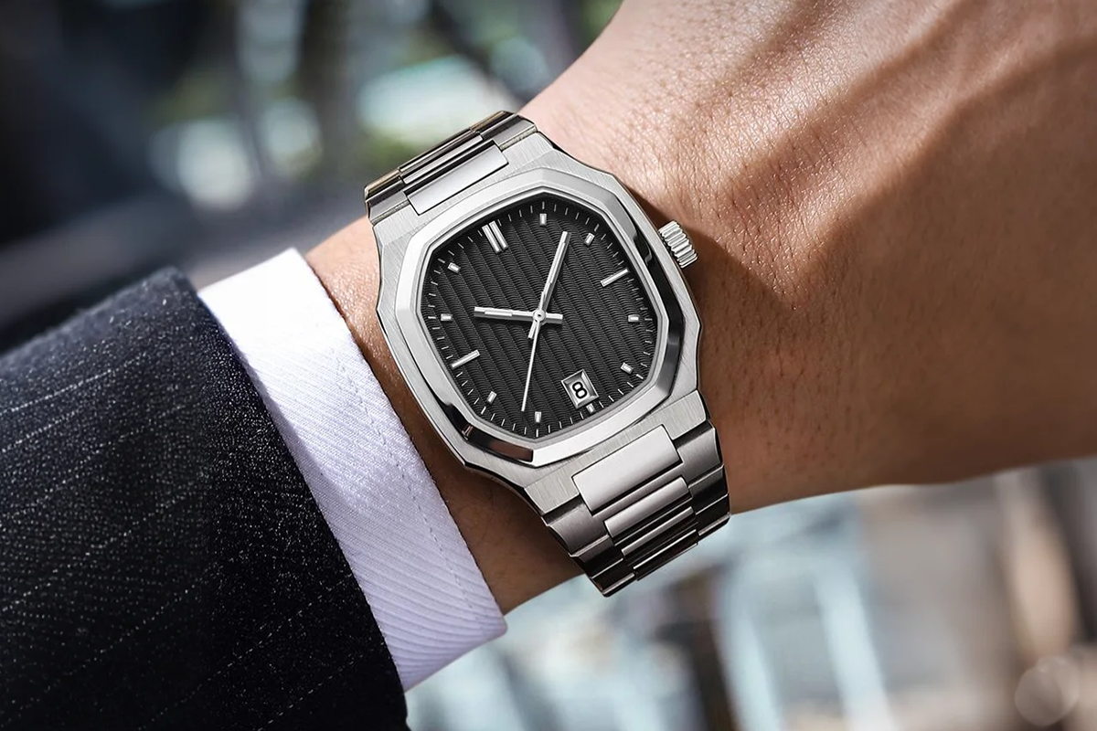 Vdear Business 3d Printing Dial With Date Luminous Pointers Visible Movement Automatic Mechanical Watch 15