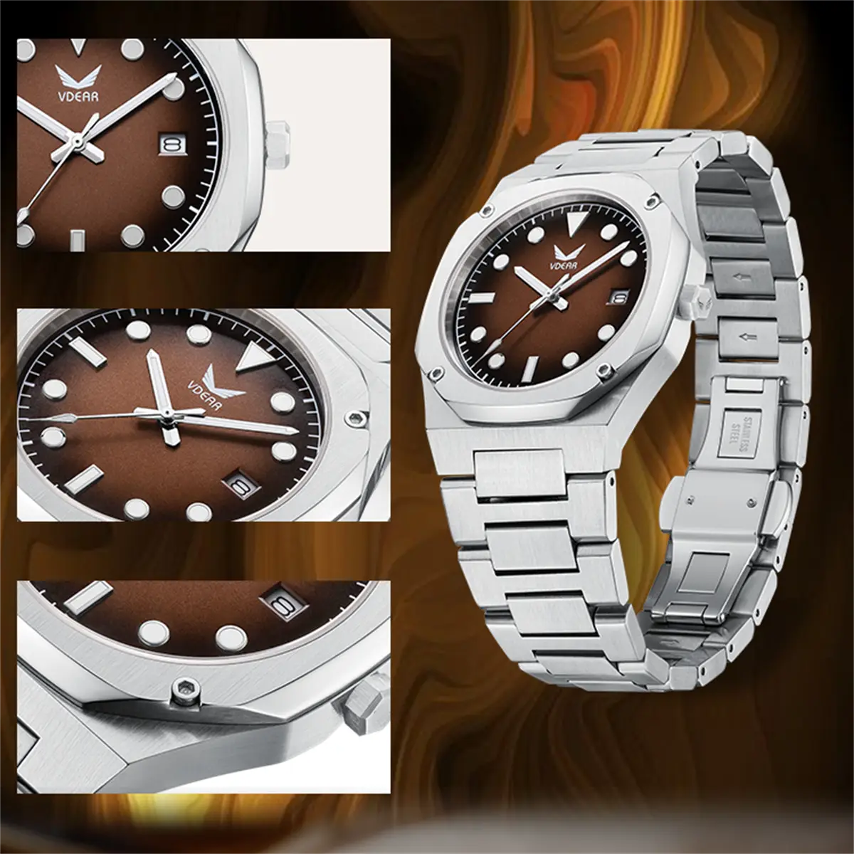 Men's Luxury Ultra Thin Quartz Wristwatch: Luminous Hands, Date, 7mm Case 3